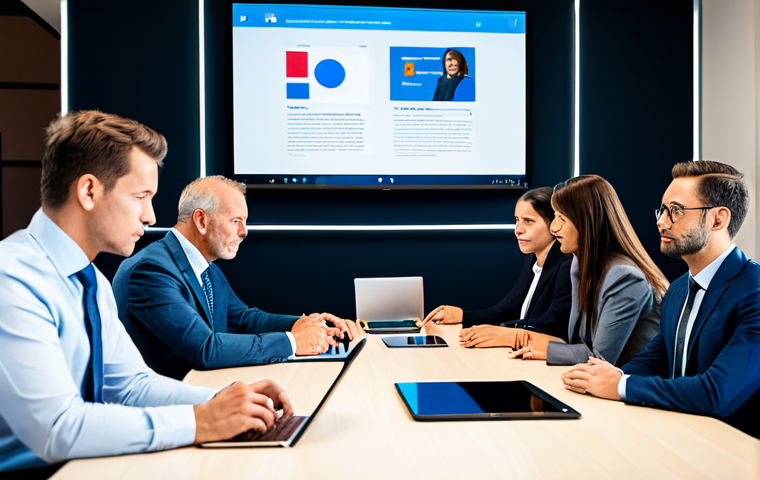 A group of diverse professional adults, fully clothed in modern business attire, engaged in a focused discussion around a table in a bright, contemporary media room. On the table, various news articles and a tablet displaying a social media feed are visible, subtly suggesting the flow of information. The atmosphere is thoughtful and analytical, emphasizing the critical assessment of language. The subjects exhibit perfect anatomy, correct proportions, and natural poses with well-formed hands and proper finger count. Professional photography, high-resolution, sharp focus, vibrant colors, appropriate content, safe for work, fully clothed, modest and professional.