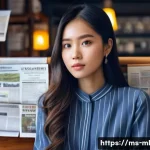 언어적 편향 분석을 위한 프레임워크 - **Prompt:** A discerning young Malaysian woman, dressed in a contemporary modest fashion (e.g., a lo...